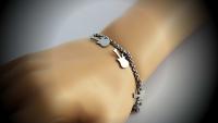 Guitar Charm Bracelet / Anklet In Stainless Steel