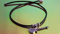 Leather & Steel Guitar Choker - Customisable!