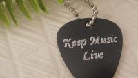 Guitar Pick Metal Necklace