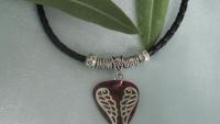 Guitar Pick Necklace with Angel Wings