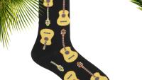 Musical Socks with a guitar theme