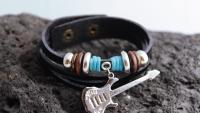 Guitar Bracelet in Leather