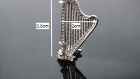 Harp Pin Brooch 