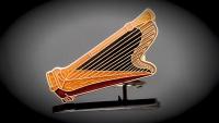 Harp Pin Badge