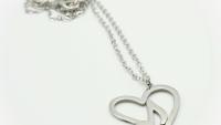 Music Note in Heart Necklace