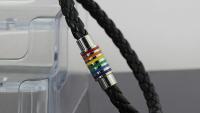 Rainbow Flag Titanium Steel Vintage Leather Bracelet