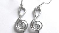 Music Note Drop Earrings