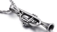 Trumpet Pendant - Stainless Steel