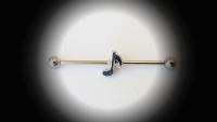 Music Note Screw Industrial Barbell Body Jewellery