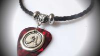 Initial Style Leather Choker "Jazzy Style"