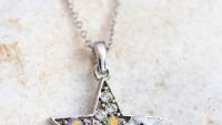 Keyboard & Star Music Necklace