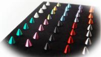Labret Lip Stud Rings Monroe Piercing Body Jewelry - 16G Silver Shaft Colourful