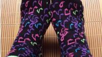 Ladies Colourful Music Note Socks
