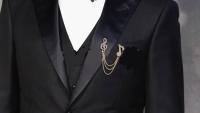 Unisex Music Lapel Pins With Chains