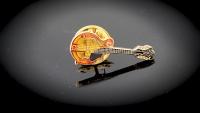 Mandolin Musical Instrument Pin Badge