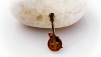 Mandolin Musical Instrument Pin Badge