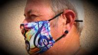 Music face mask from Chrissie C