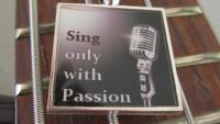 Sing Only With Passion - Resin Pendant with Chain