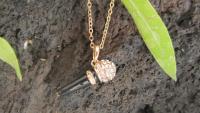 Microphone Necklace Gold Style