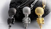 Microphone with Hand Pendant - Statement Hip Hop Style