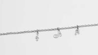 Music Note Link Chain Elegant Bracelet - Made To Size