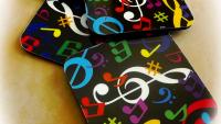 Music Themed Coasters - Colourful Set of 4