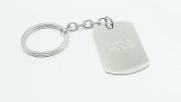 Music Inspirational Quote Keychain / Bag Clip - Music Is My Life