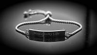 Music Is My Life Inspirational Stainless Steel Bracelet