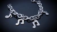 Music Note Link Chain Bracelet -