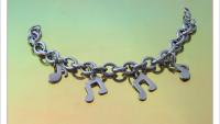 Music Note Link Chain Bracelet -