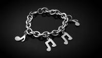 Music Note Link Chain Bracelet -