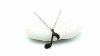 Music Note Quaver Necklace in Stainless Steel