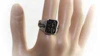 Music Note Biker Ring - Stainless Steel