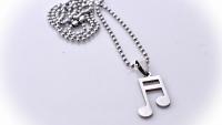 Chrissie C Music themed necklace