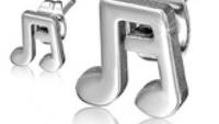 music note stud earrings