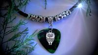 Owl Necklace & Choker on Guitar Pick