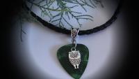 Owl Necklace & Choker on Guitar Pick