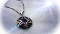 Paloma Star Circle Pendant in Stainless Steel- Customise This!