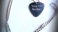 Guitar Pick Metal Necklace