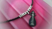 Pipa Chinese Guitar Pendant In Stainless Steel