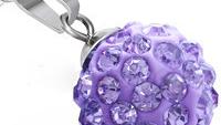 Stainless Steel Argil Disco Ball Shamballa Pendant