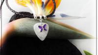 Butterfly Necklace Choker - Guitar Pick Style