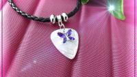 Butterfly Necklace Choker - Guitar Pick Style