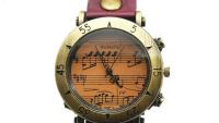 Music Notes Wristwatch - Deep Purple