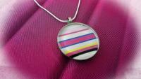 Rainbow Candy Colourful Funky Pendant