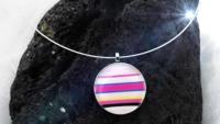 Rainbow Candy Colourful Funky Pendant