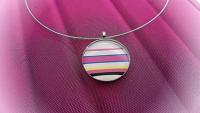 Rainbow Candy Colourful Funky Pendant