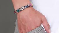 Stainless Steel Rainbow Link Bracelet