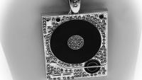 Hip Hop Iced Out Record Deck Heavy Pendant