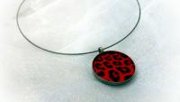 Leopard Print Stainless Steel Circle Pendants - Bring Out Your Wild Side!